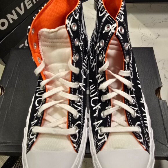 Size 10 - Converse Chuck 70 High UNT1TL3D - Black 166502C Shoes Sneakers NEW - Picture 6 of 16